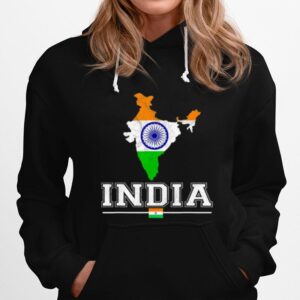 Flag Souvenir Indian Map Distressed India Hoodie