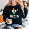 Flag Souvenir Indian Map Distressed India Sweater