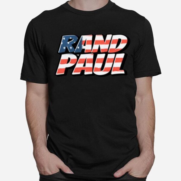 Flagstand With Rand Paultrump Endorsed 2022 Justice And Liberty For All T-Shirt