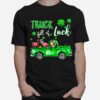 Flamingo And Irish Man Truck Drive Full Of Luck T-Shirt