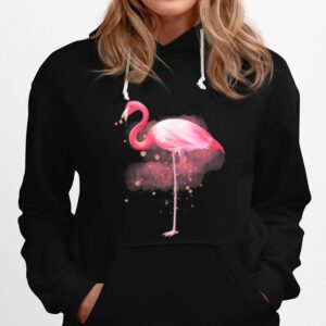 Flamingo Aquarell Niedliche Wildvogel Grafik Hoodie