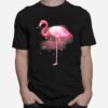 Flamingo Aquarell Niedliche Wildvogel Grafik T-Shirt