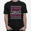 Flamingo Bells Flamingo All The Way Ugly Christmas T-Shirt