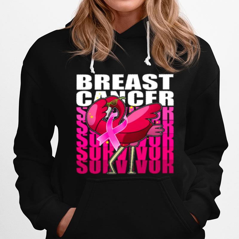 Flamingo Breast Cancer Survivor Hoodie