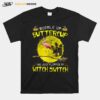 Flamingo Buckle Up Buttercup You Just Flipped My Witch Witch Halloween T-Shirt