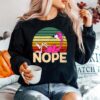 Flamingo Coffee Nope Still Dont Care Try Again Tomorrow Vintage Sweater