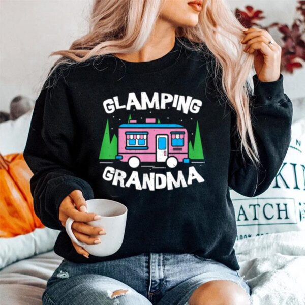 Flamingo Glamping Grandma Oma Sweater