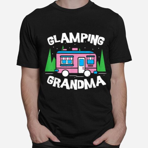 Flamingo Glamping Grandma Oma T-Shirt