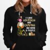 Flamingo I Like Bourbon And Camping And Maybe 3 People Hoodie