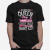 Flamingo Pontoon Queen Classy Sassy And A Bit Smart Assy T-Shirt