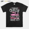 Flamingo Pontoon Queen Classy Sassy And A Bit Smart Assy T-Shirt