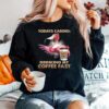 Flamingo Todays Cardio Drinking My Coffee Fast Sweater