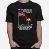 Flamingo Usa Our Flag Does Not Fly Because The Wind Moves It Protecting It T-Shirt