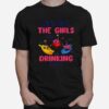 Flamingo Warning The Girl Are Drinking Again T-Shirt