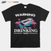 Flamingo Warning The Girls Are Drinking Again T-Shirt