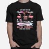 Flamingo Were More Than Just Quilting Friends Were Like A Really Small Gang Apparently Were Trouble When Were Together T-Shirt