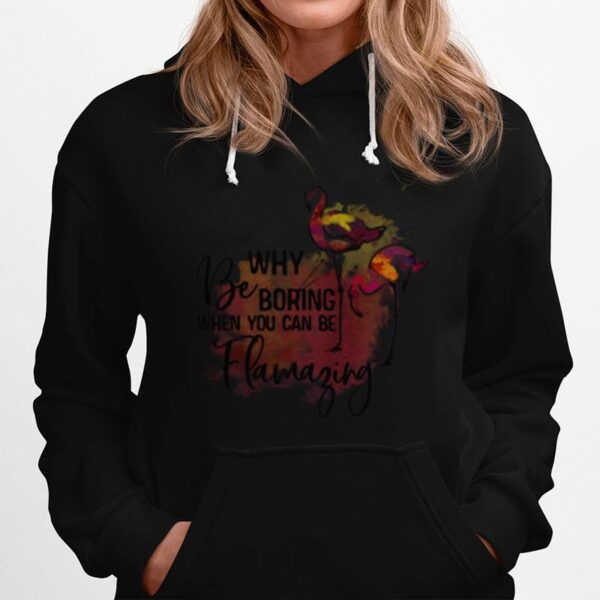 Flamingo Why Be Boring When You Can Be Llamazing Hoodie