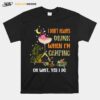 Flamingo Wine I Dont Always Drink When Im Camping Oh Wait Yes I Do T-Shirt