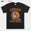 Flamingo Witch Halloween Buckle Up Buttercup You Just Flipped My Witch Switch T-Shirt