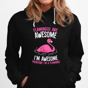 Flamingos Are Awesome Im Awesome Therefore Im A Flamingo Hoodie