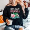 Flamingos Camping Lets Have Flocktails Sweater