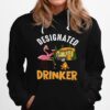 Flamingos Camping Wine Designated Drinker Hoodie