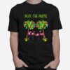 Flamingos Deck The Palms Christmas T-Shirt