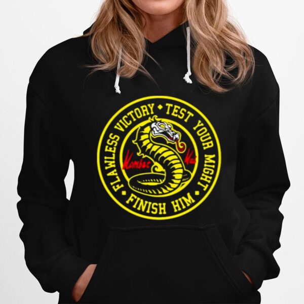 Flawless Victory Test Your Might Finish Him Kombat Mortal Hoodie