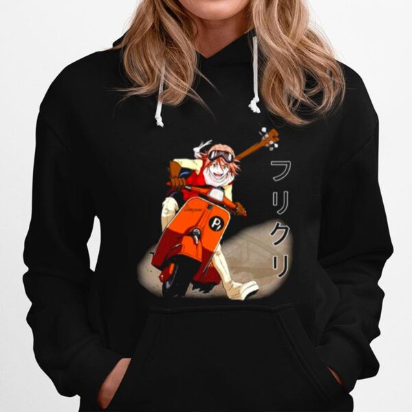 Flcl Haruko On Vespa Hoodie