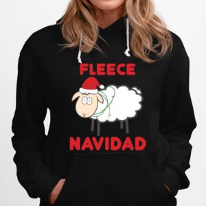Fleece Navidad Christmas Funny Sheep Holiday Hoodie