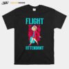 Flight Attendant Airlines Airplane Stewardess T-Shirt