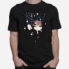 Floral Bee And Puppycat Cartoon T-Shirt