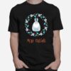 Floral Christmas Woodland Rabbit Xmas T-Shirt