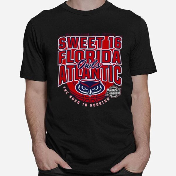 Florida Atlantic Owls Sweet 16 2023 Ncaa Division I Mens Basketball New York D I M T-Shirt