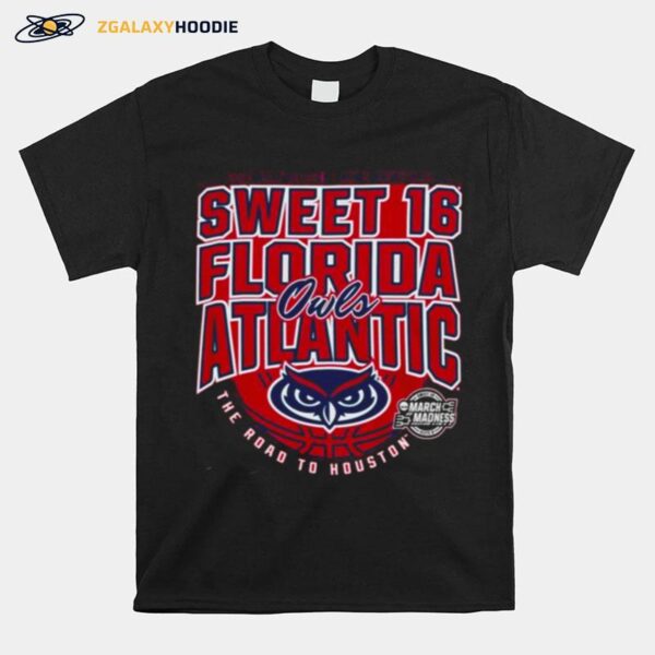 Florida Atlantic Owls Sweet 16 2023 Ncaa Division I Mens Basketball New York D I M T-Shirt