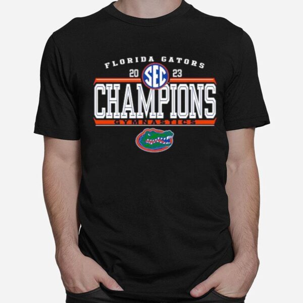 Florida Gators 2023 Sec Gymnastics Regular Season Champions Locker Room T-Shirt