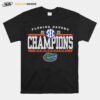 Florida Gators 2023 Sec Gymnastics Regular Season Champions Locker Room T-Shirt