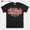 Florida Gators Back To Back Womens Gymnastics Champions 2023 T-Shirt