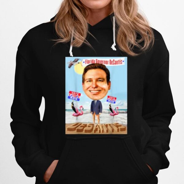 Florida Governor Ron Desantis Caricature Fun Republican Hoodie