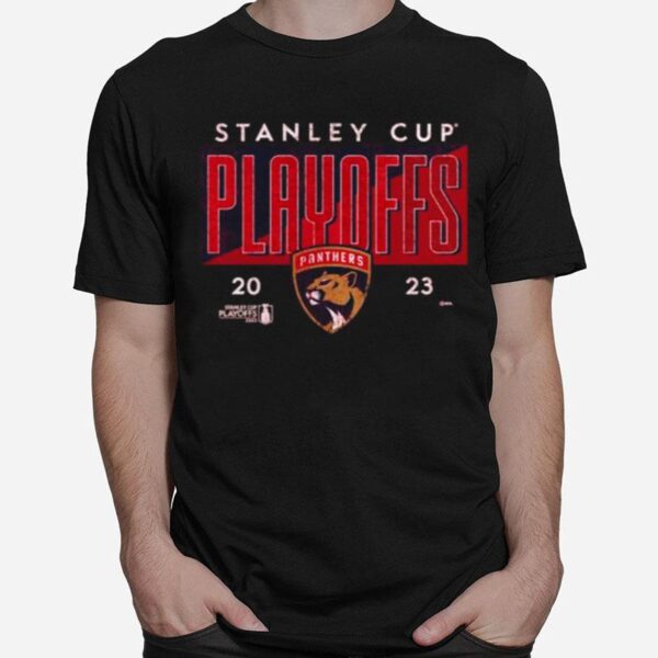 Florida Panthers 2023 Stanley Cup Playoff Participant Crease T-Shirt