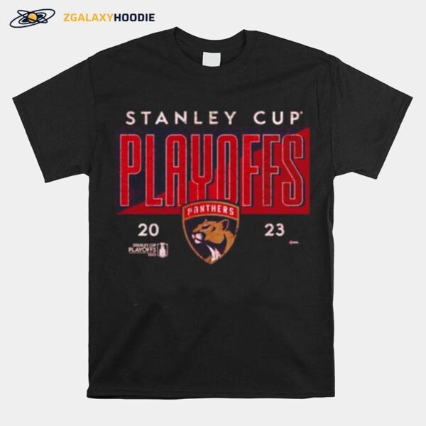 Florida Panthers 2023 Stanley Cup Playoff Participant Crease T-Shirt