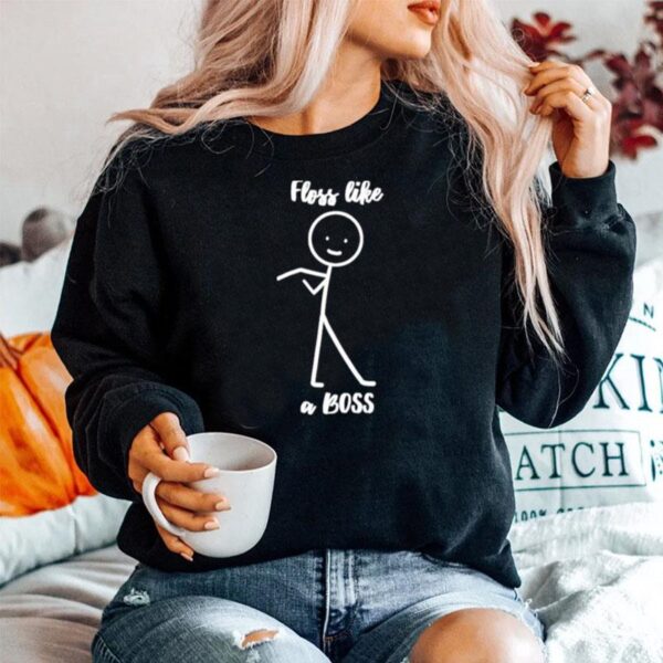 Floss Like A Boss Dance Stickman Sweater