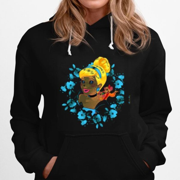 Flower Frame And Mice Cinderella Hoodie