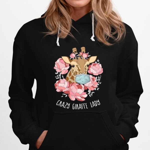 Flower Masks Crazy Giraffe Lady Hoodie