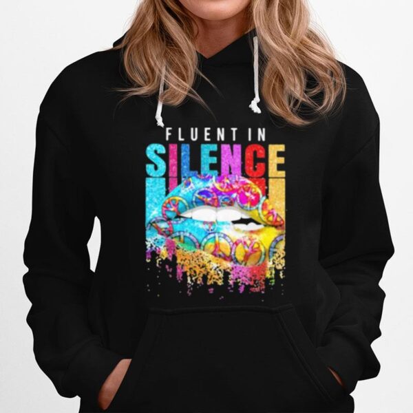 Fluentin Silence Lips Hippie Hoodie