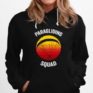 Flying Parachute Paragliding Squad Vintage Hoodie