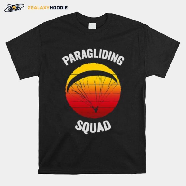 Flying Parachute Paragliding Squad Vintage T-Shirt