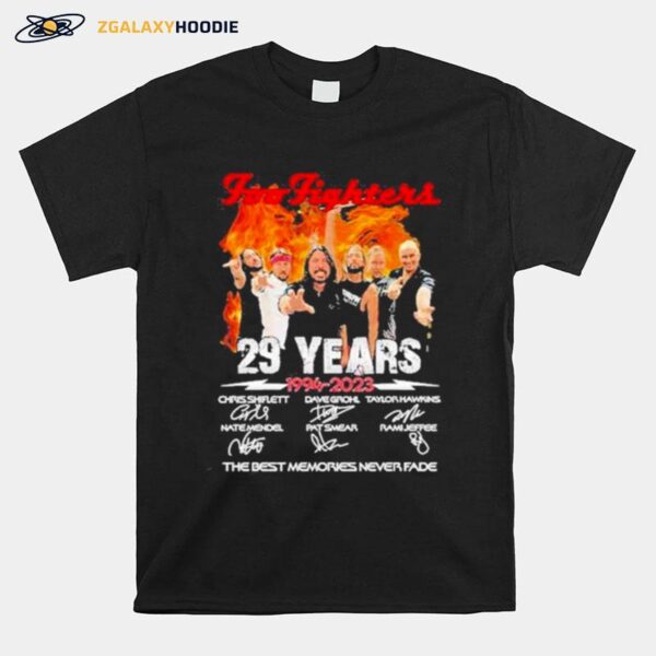 Foo Fighters 29 Years 1994 %E2%80%93 2023 Thank You For The Memories T-Shirt