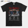 Foo Fighters Rock Band 28Th Anniversary 1994 2022 Signatures T-Shirt