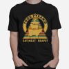 Food Pyramid Eat Meat Reapet Vintage T-Shirt